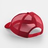 Kids' cap - MOD. B645b:Classic Red, 100% polyester, White, One Size